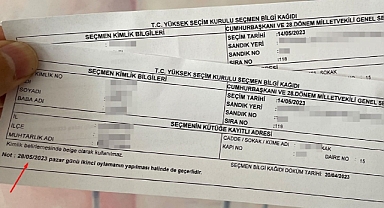 SEÇMEN BİLGİ KAĞITLARININ DAĞITIMI BAŞLIYOR