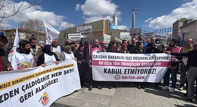 BİR-TEK SEN'DEN BAKANLIK ÖNÜNDE PROTESTO