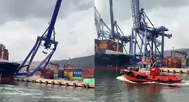 LİMANA YANAŞAN GEMİ 3 VİNCİ DEVİRDİ