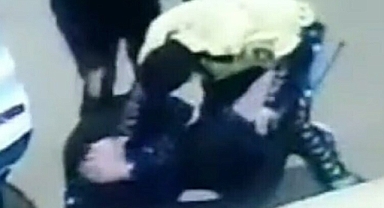 POLİSTEN EHLİYETSİZ GENCE TEKME