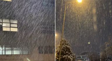 İstanbul'da beklenen kar yağışı başladı